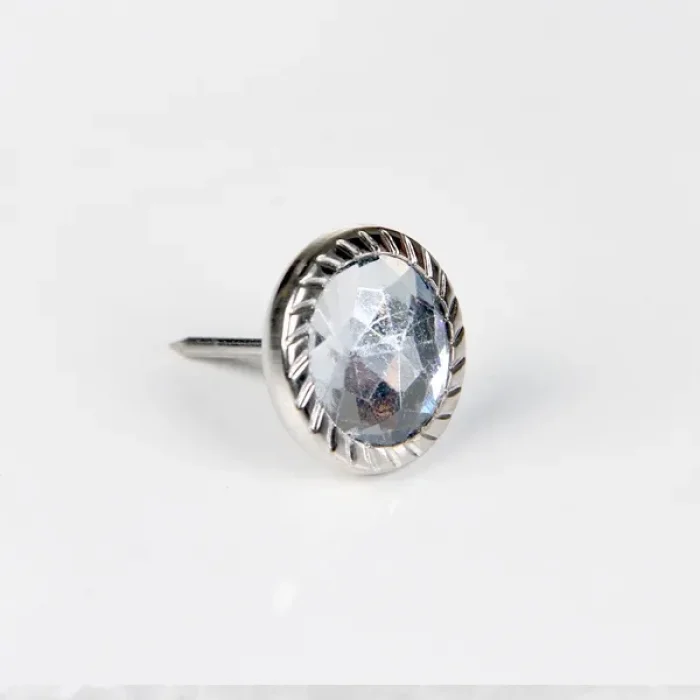 BUĞZ Eco Lounge Febko Dekoratif Parlak Taşlı Kabara Raptiye 17 mm - 50 adet