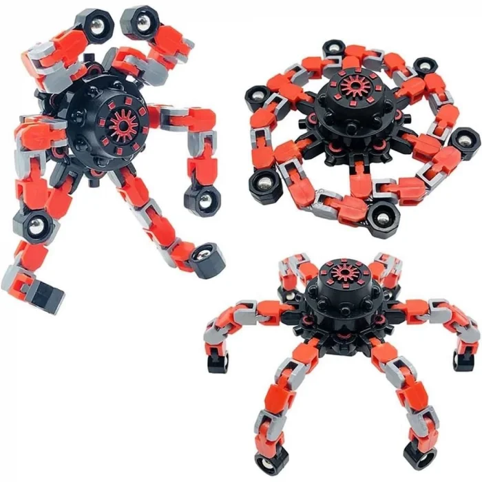 BUĞZ Fidget Spinners Dönüştürülebilir Zincir Çark Robot Oyuncak -1 adet stokta olan gönderilir