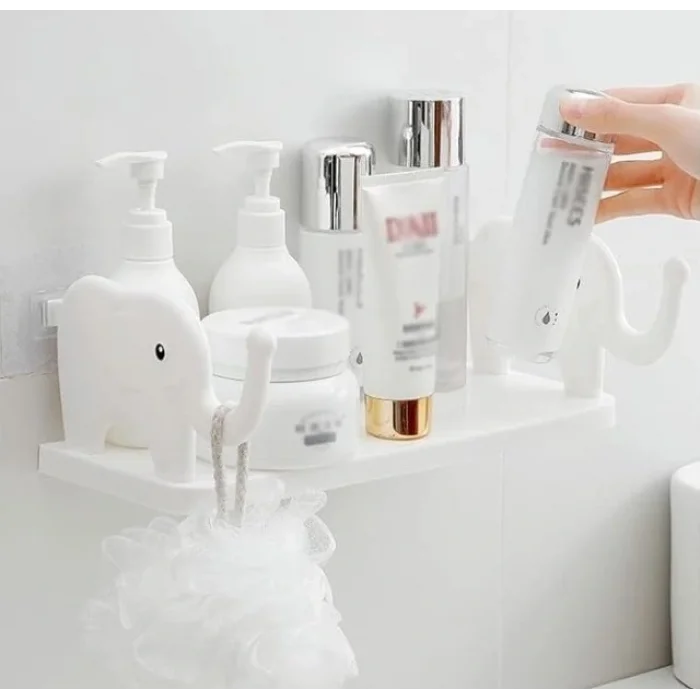 BUĞZ Fil Desenli Yapışkanlı Çok Amaçlı Raf