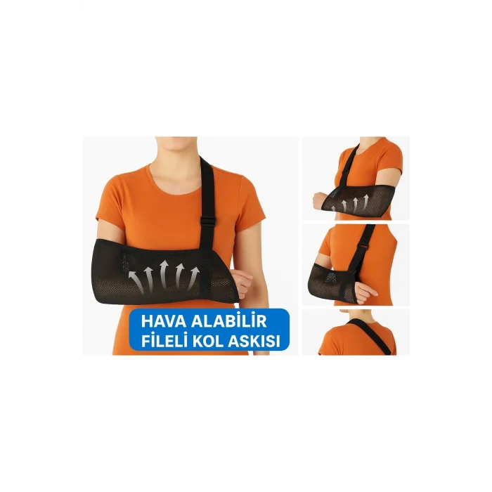 BUĞZ Fileli Hava Alan Ortopedik Kol Askısı Ayarlanabilir Kol Sabitleyici Destek Aparatı