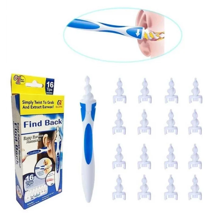 BUĞZ Find Back Pratik Kulak Temizleme Aparatı Silikon Kit Ear Claning