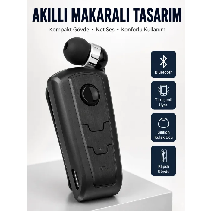 BUĞZ Fineblue F910 Kablosuz Kulaklık Çift Telefon Eşleşme Özelliği Yeni Nesil