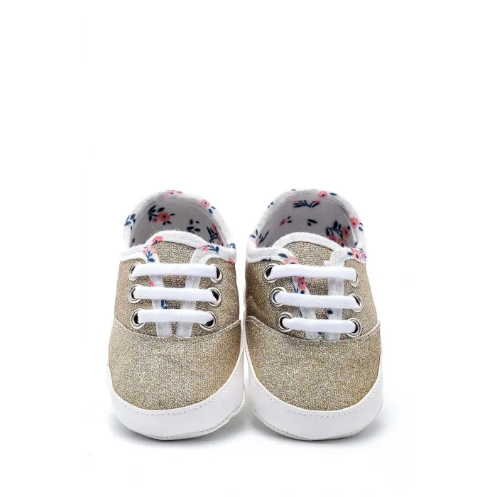 BUĞZ First Step Simli Patik - Gold 12-16 Ay / No.19