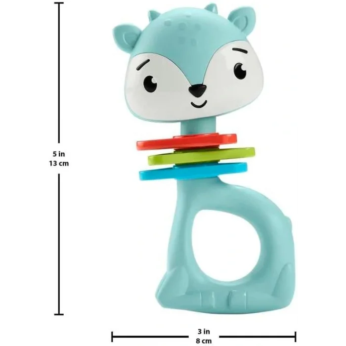 BUĞZ Fisher Price Eğlenceli Dostlar Çıngıraklı Dişlik - Tırtıklı Ceylan HJW11-HKD68