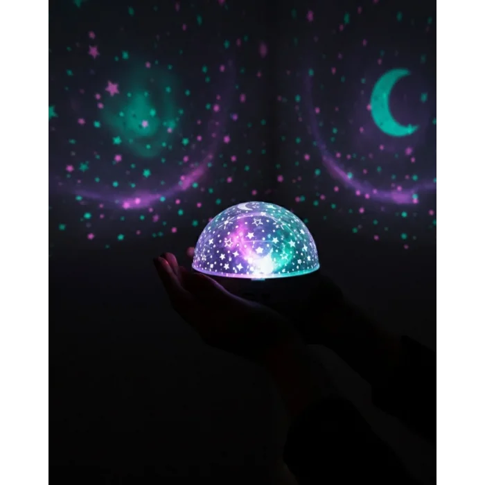 BUĞZ Fişli Yıldız Projektör Lamba Hoparlörlü Gece Işığı