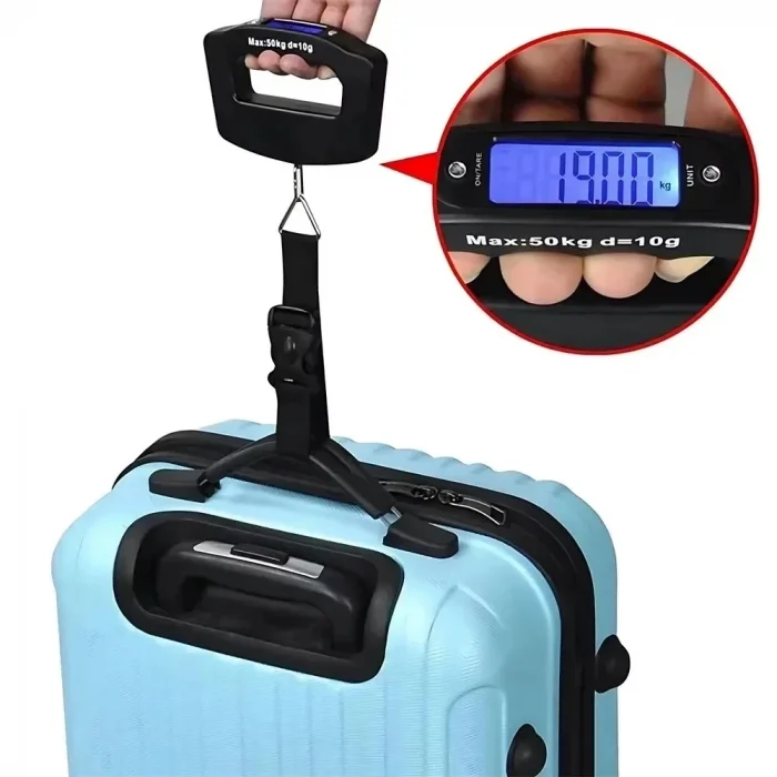 BUĞZ Fithome Ty-s11 Dijital Işıklı Elektronik Askılı El Bagaj Tartısı Bavul Kantarı 50kg