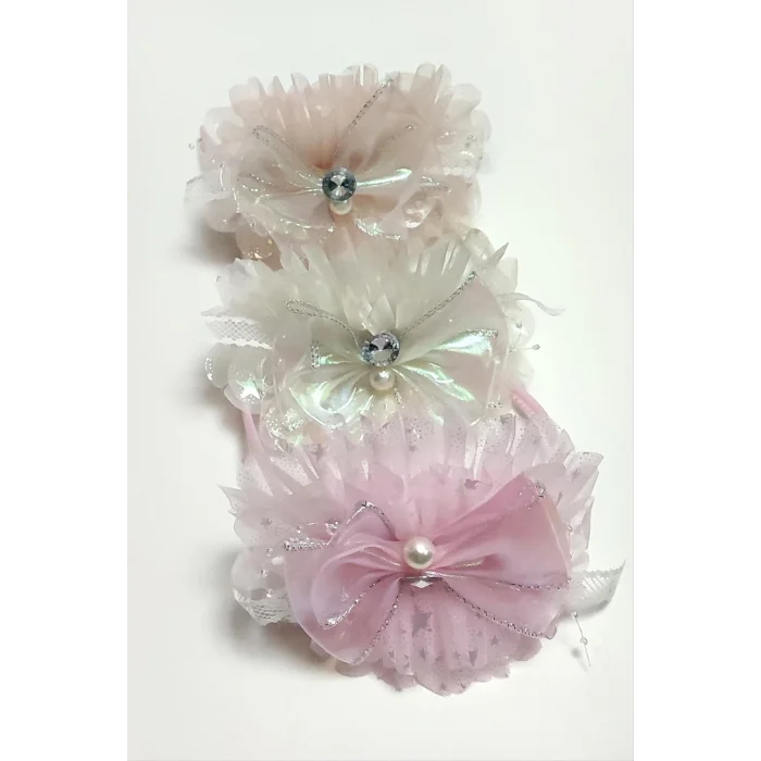 BUĞZ Fiyong Çiçek Tüllü Çocuk Taç