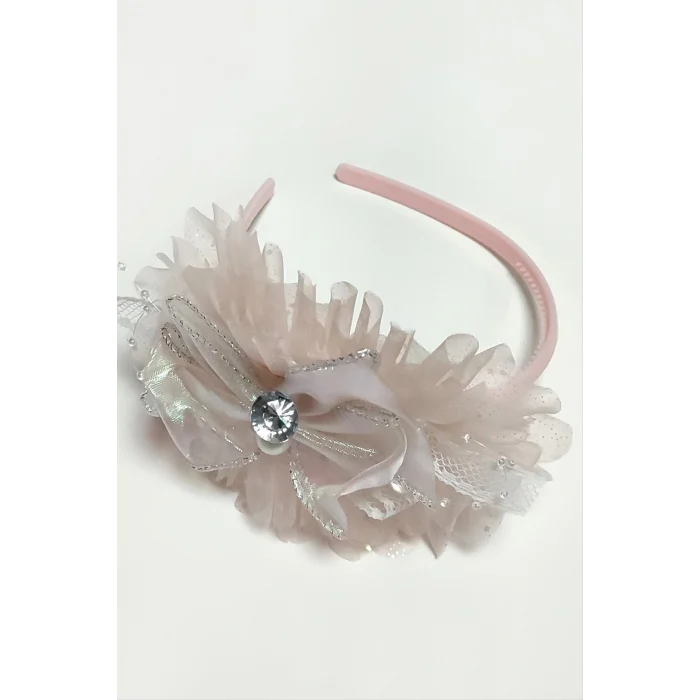 BUĞZ Fiyong Çiçek Tüllü Çocuk Taç