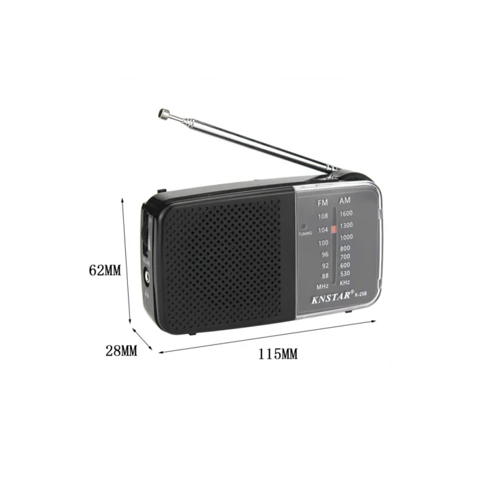 BUĞZ FM-AM pilli cep radyosu gri renk, kulaklık girişli, bluetooth yok, 2 yıl garantili