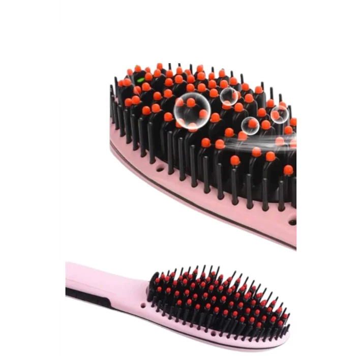  Fön Tarağı Saç Düzleştirici Sıkı Dişli Isı Ayarlı Elektriklenme Karşıtı