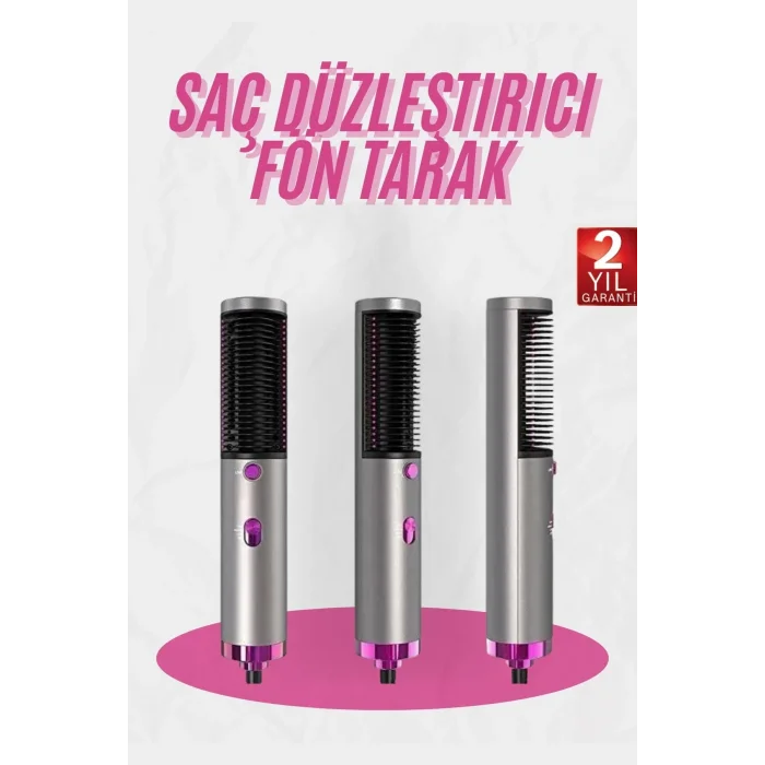  Fön Tarak Düzleştirici Seramik Kaplama Fön Makinesi Saç Kurutma