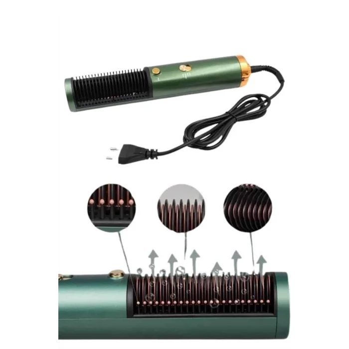  Fön Tarak Düzleştirici Seramik Kaplama Fön Makinesi Saç Kurutma