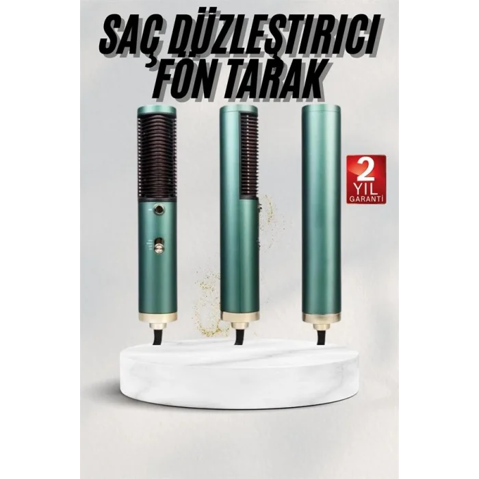 BUĞZ Fön Tarak Saç Düzleştirici Saç Kurutma Makinesi Sıcak Hava Fırçası - Lisinya