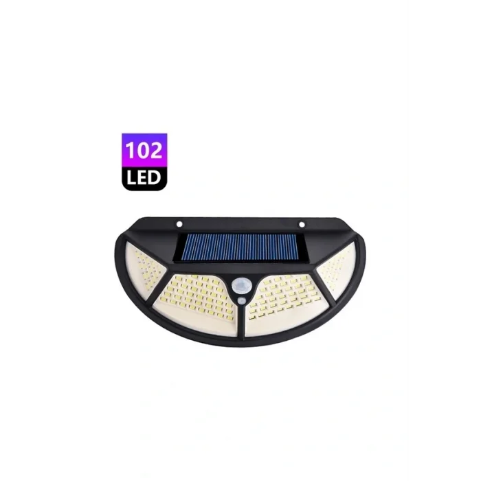 BUĞZ Fonksiyonel Sensörlü 102 Ledli Solar Bahçe Lambası