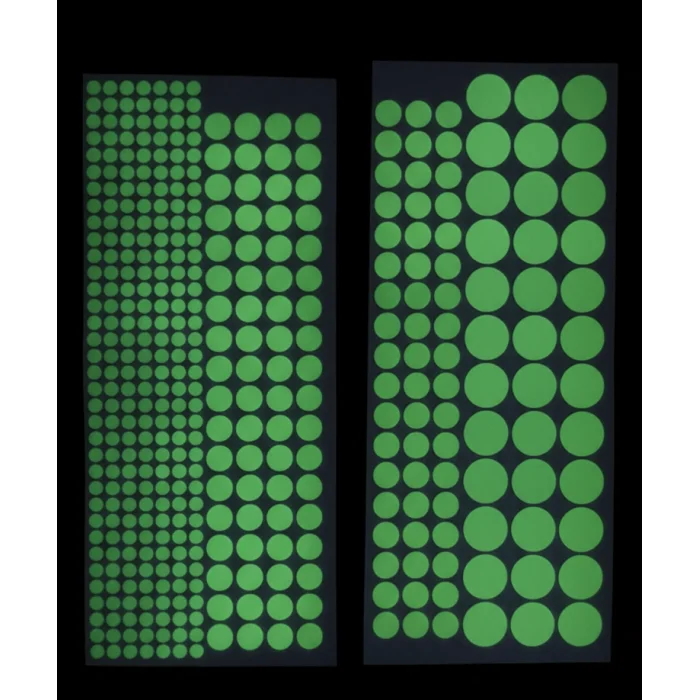 BUĞZ Fosforlu Etiket Karanlıkta Işık Veren Yıldız Tozu Etiketleri