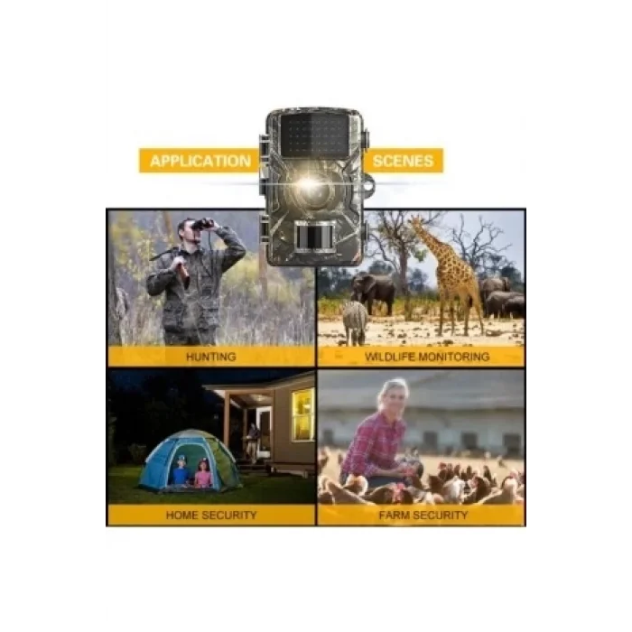 BUĞZ Fotokapan Kamera 12mp 1080p Doğa Ve Outdoor Gece Görüşlü Kamera Su Geçirmez - Lisinya