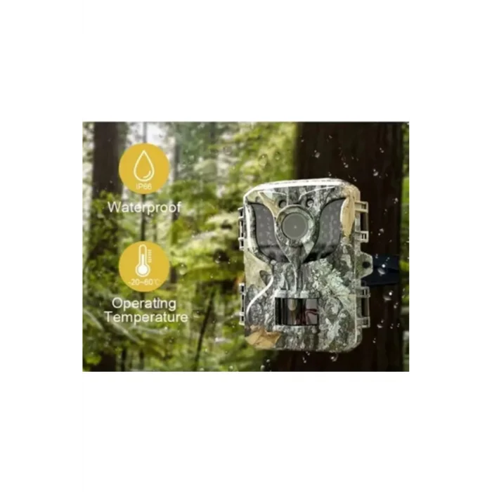 BUĞZ Fotokapan Kamera 16mp Full Hd 1080p Gece Görüşlü 2 Inç Lcd Ekran Su Geçirmez