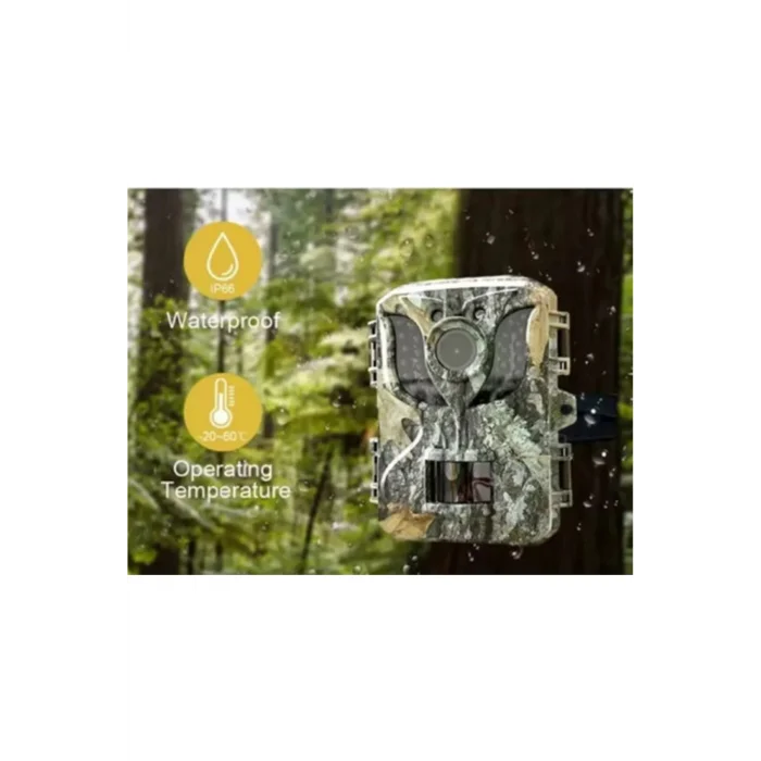 BUĞZ Fotokapan Kamera 16mp Full Hd 1080p Gece Görüşlü 2 Inç Lcd Ekran Su Geçirmez - Lisinya