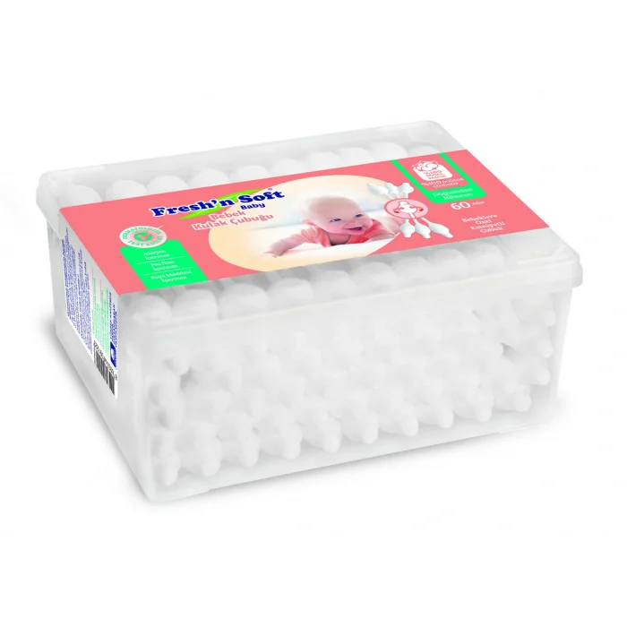 BUĞZ Freshn Soft Kulak Çubuğu Bebek 60lik Dikdörtgen