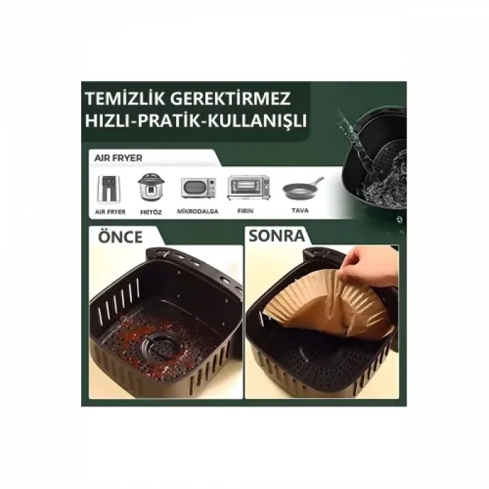  Fritöz Pişirme Kağıdı 50 Adet