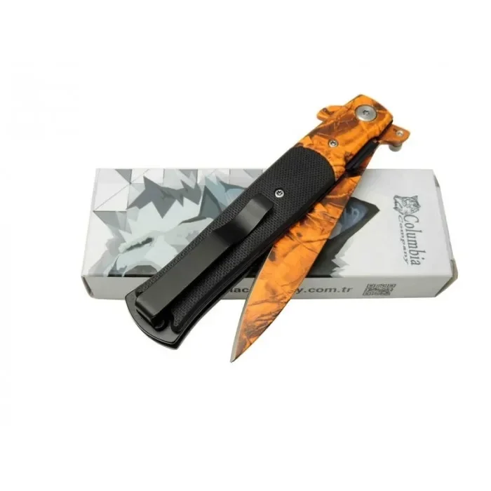 BUĞZ Fst-5001 Turuncu Çakı 22 Cm Manuel, Kemerlikli