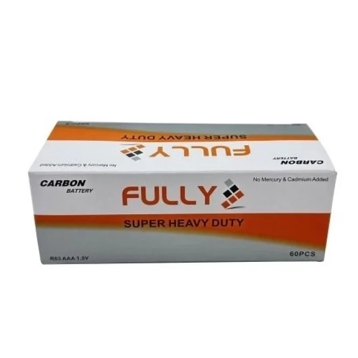 BUĞZ Fully Aaa Süper Heavy Duty İnce Kumanda Pil 60 Adet