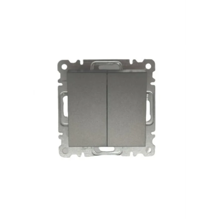  Füme Komutatör Anahtar Çerçevesiz - Priz ve Anahtar İçin Uyumlu Çerçeve