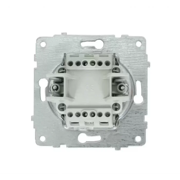  Füme Tekli Anahtar Çerçevesiz Grano - Priz ve Anahtar İçin Uyumlu Çerçeve