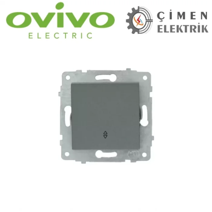  Füme Vavien Anahtar Çerçevesiz Grano - Priz ve Anahtar İçin Uyumlu Çerçeve