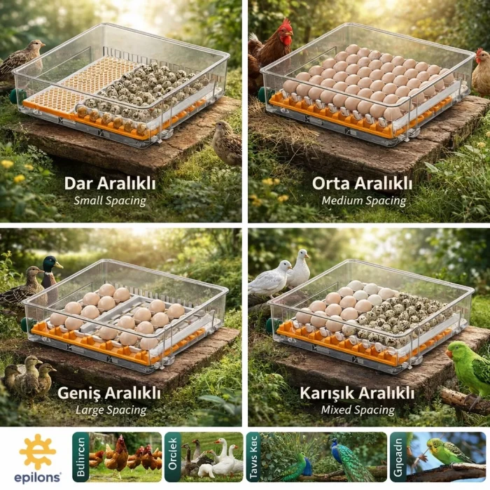 BUĞZ FX-128 Model Tam Otomatik Kuluçka Makinesi – Çift Katlı, Çift Güç Sistemli, Su Hazneli Yeni Nesil İnkübatör ( BUĞZ )