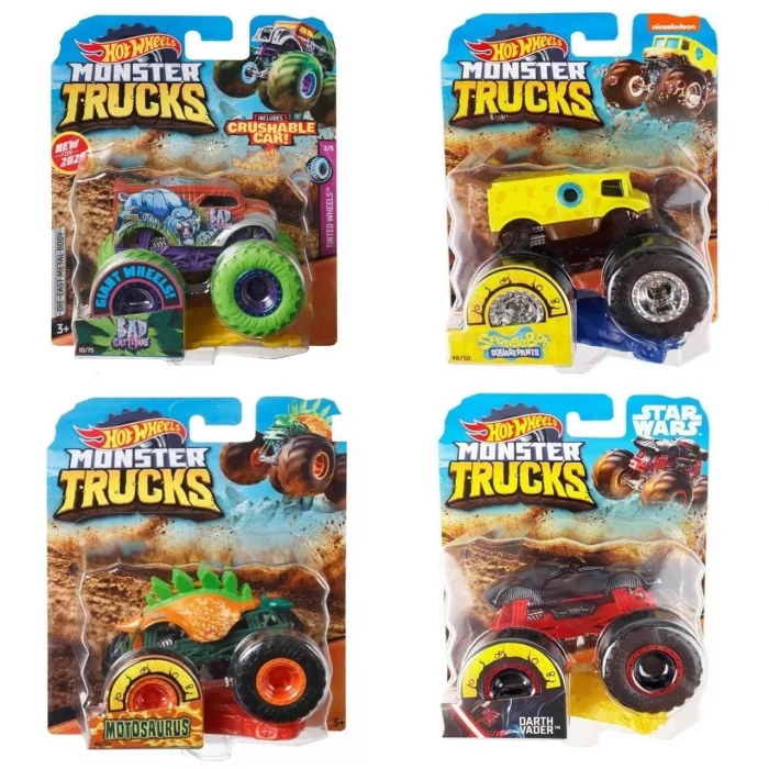  FYJ44 Hot Wheels, Monster Trucks 1:64 Arabalar - 1 adet fiyatıdır