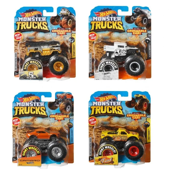 BUĞZ FYJ44 Hot Wheels, Monster Trucks 1:64 Arabalar - 1 adet fiyatıdır
