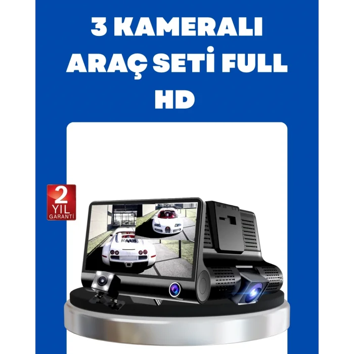  G-Sensör, Park Modu ve Döngüsel Kayıt Destekli Araç DVR