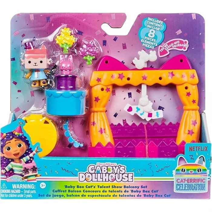  Gabbys Dollhouse Balkon Takımı Figür Set - SPM-6069729 - 1 Adet Stokta Olan Gönderilir