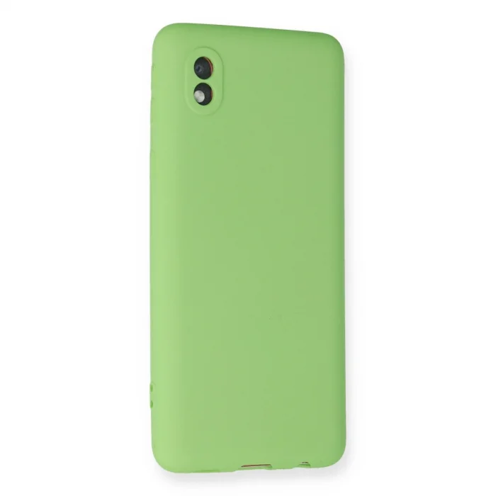BUĞZ Galaxy A01 Core Kılıf First Silikon - Yeşil