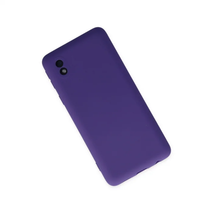 BUĞZ Galaxy A01 Core Kılıf Nano İçi Kadife Silikon - Mor