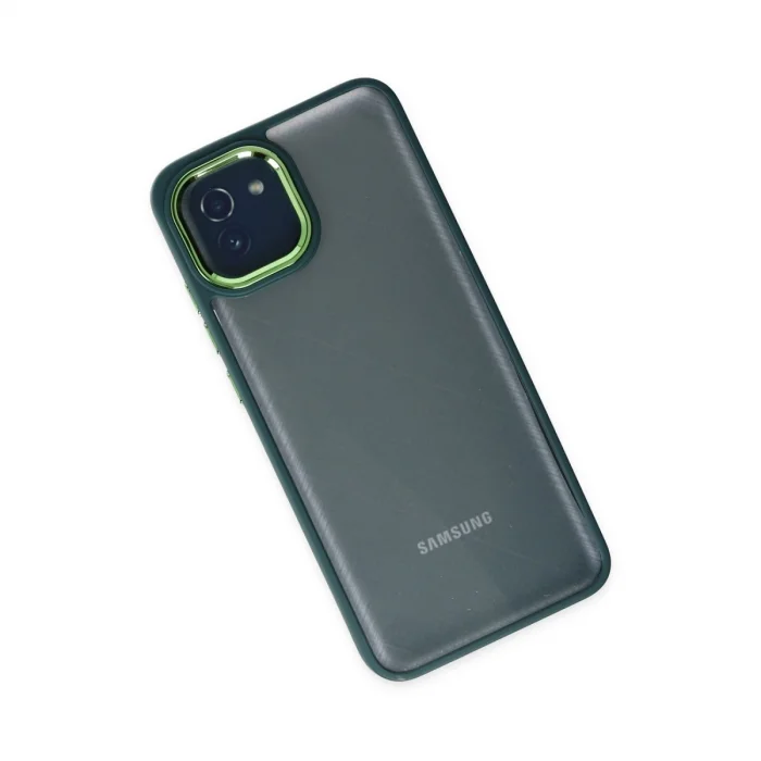 BUĞZ Galaxy A03 Kılıf Dora Kapak - Haki Yeşil