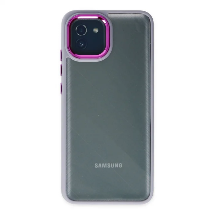 BUĞZ Galaxy A03 Kılıf Dora Kapak - Lila