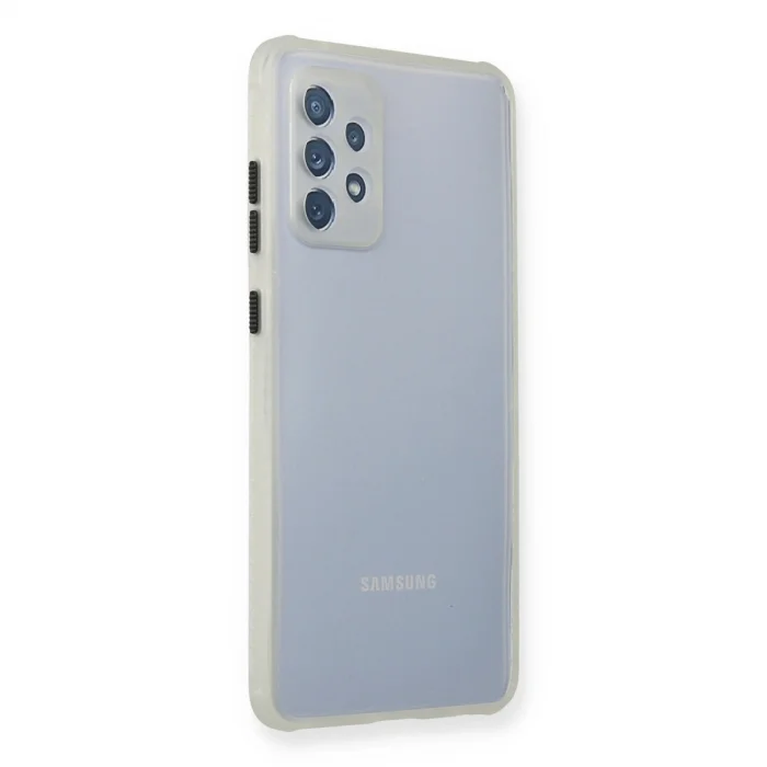 BUĞZ Galaxy A72 Kılıf Miami Şeffaf Silikon - Şeffaf