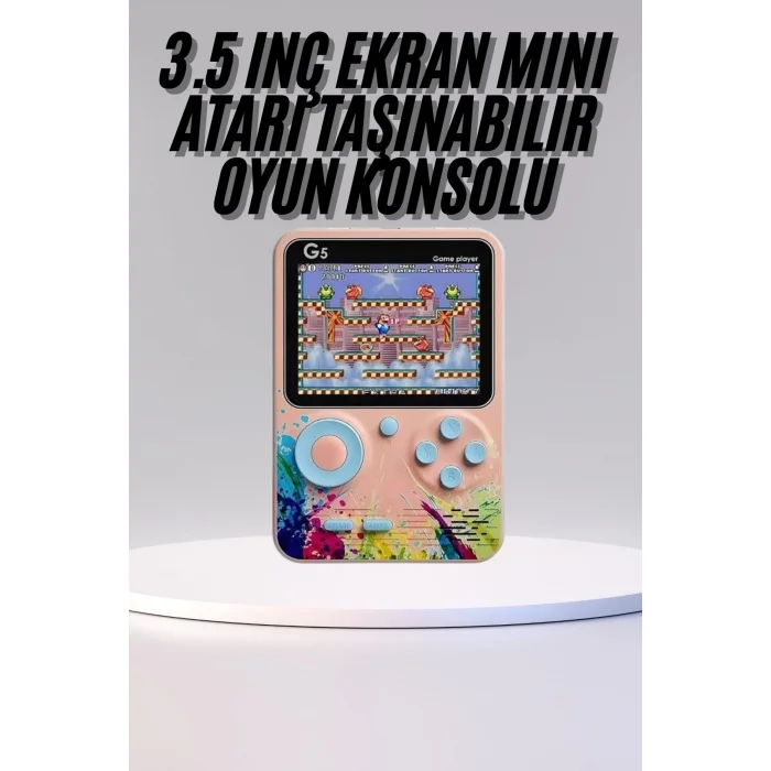 BUĞZ Game Box Mini 500 Adet Retro Oyun Taşınabilir Oyun Konsolu
