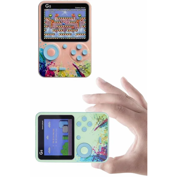 BUĞZ Game Box Oyun Konsolu 500 Retro Oyunlu Mini Taşınabilir 3 İnç