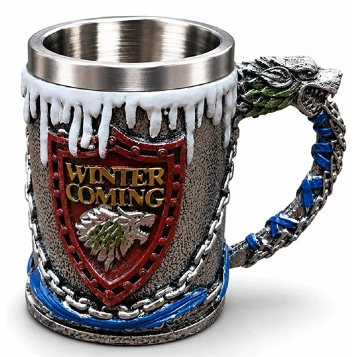 BUĞZ Game Of Thrones Tasarımlı 3d Paslanmaz Çelik Kupa Bardak Alk6507