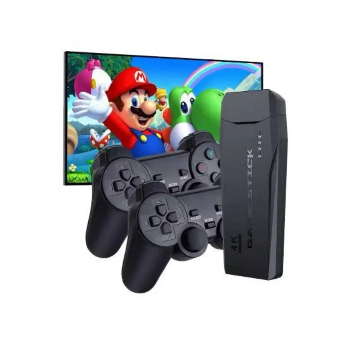 Game Stick El Atarisi 2.4g Kablosuz Çift Kol Oyunlar 4k Game Stick 3500 Oyunlu Atari Uyumlu