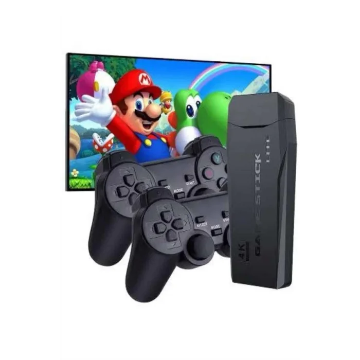  Game Stick El Atarisi 2.4g Kablosuz Çift Kol Oyunlar 4k Game Stick 3500 Oyunlu Atari Uyumlu