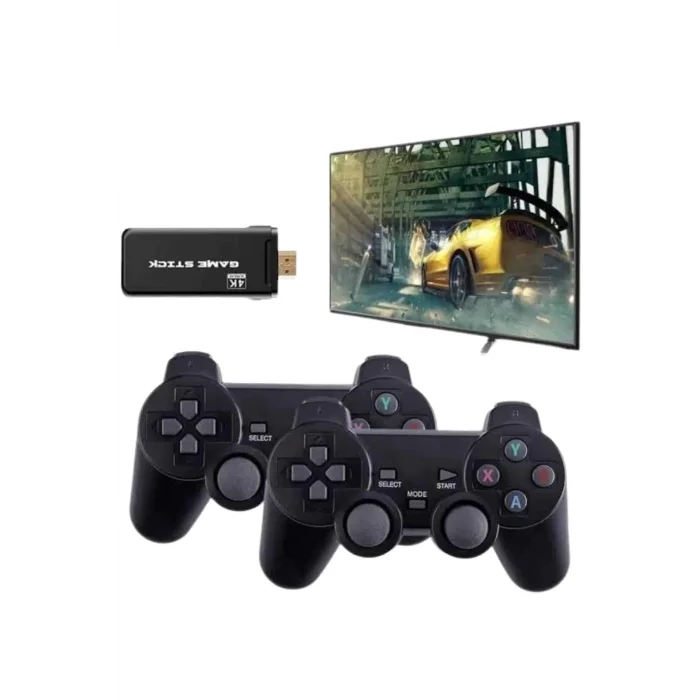  Game Stick El Atarisi 2.4g Kablosuz Çift Kol Oyunlar 4k Game Stick 3500 Oyunlu Atari Uyumlu