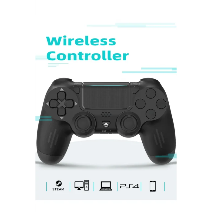 BUĞZ Gamepad Bluetooth bağlantılı siyah Playstation 4 uyumlu 1 yıl garantili kablolu kablosuz
