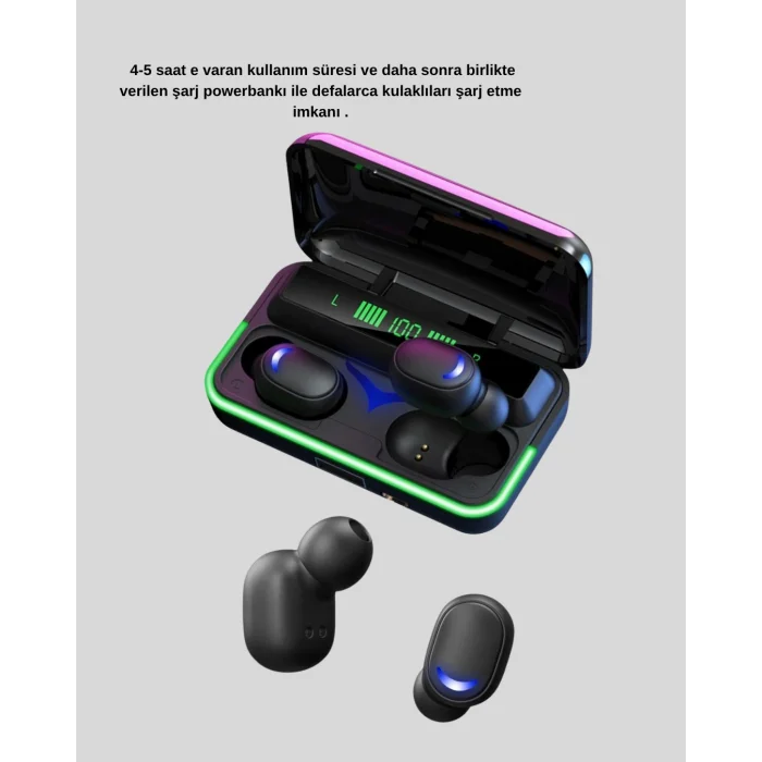 BUĞZ Gaming Bluetooth Kulaklık 800mAh Powerbank Düşük Gecikmeli - BUĞZ