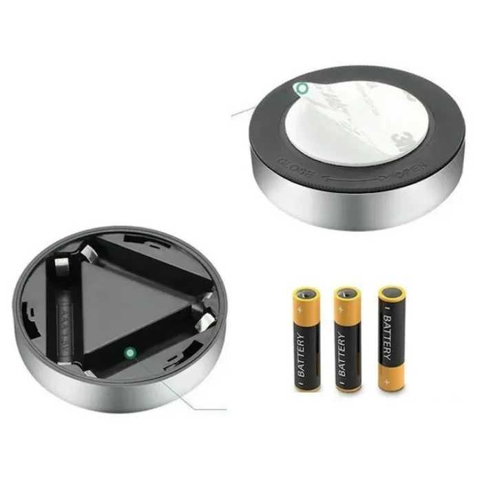 BUĞZ Gardrop - Çekmece - Dolap Köşe Aydınlatıcı Kablosuz  Pilli Led Spot Mutfak Lamba Stick