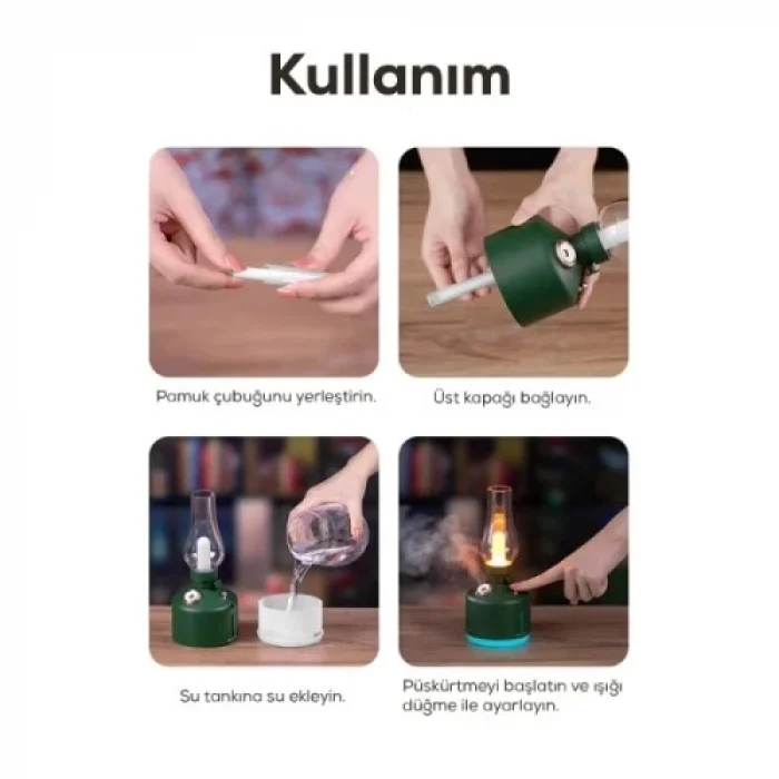 BUĞZ Gaz Lambası Tasarımlı Hava Nemlendirici