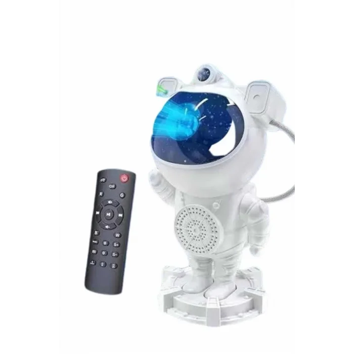  Gece Lambası Astronot Bluetooth Hoparlörlü Galaksi Işık Projektörü